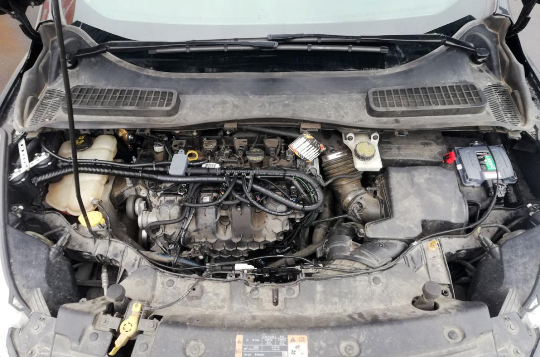 Ogólny widok przestrzeni pod maską po zainstalowaniu LPG